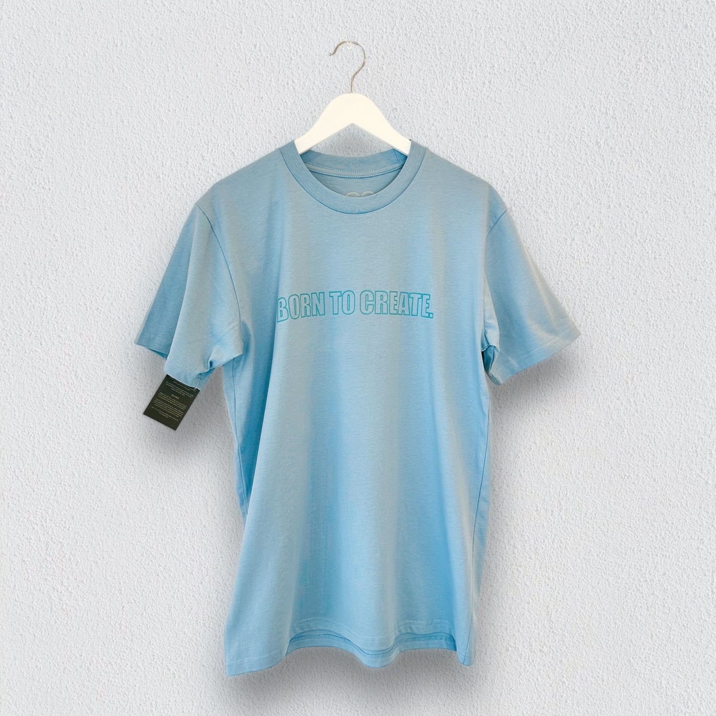 BORN TO CREATE (Sky) Basic Unisex Tee